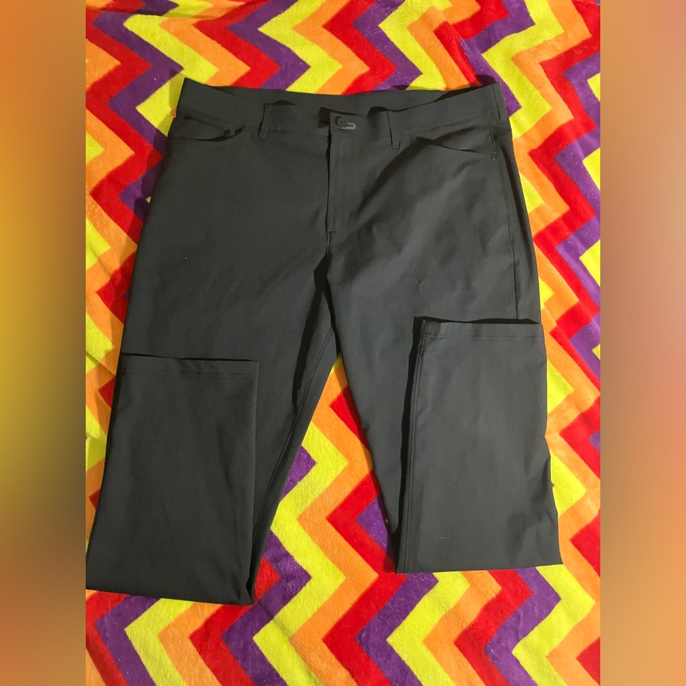 Public Record black pants slim fit stretch